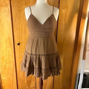American Eagle Outfitters Brown Mini Dress
